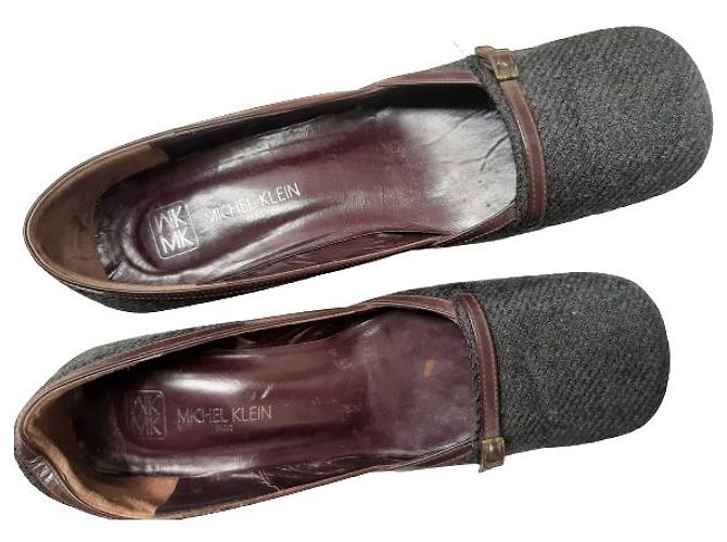 (Gebraucht) Authentische Michel Klein Damenschuhe Rot Grau - Ansicht 7