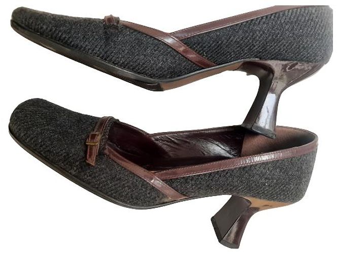 (Gebraucht) Authentische Michel Klein Damenschuhe Rot Grau - Ansicht 9