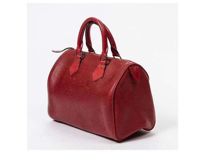 Louis Vuitton Speedy 25 in pelle Epi rossa Rosso - vista 2