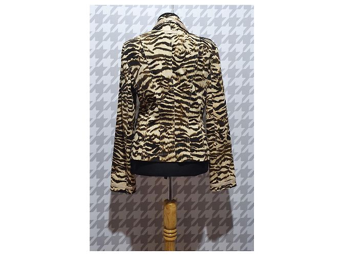 Blazer Laurèl con Estampado Animal Algodón Multicolor - vista 3