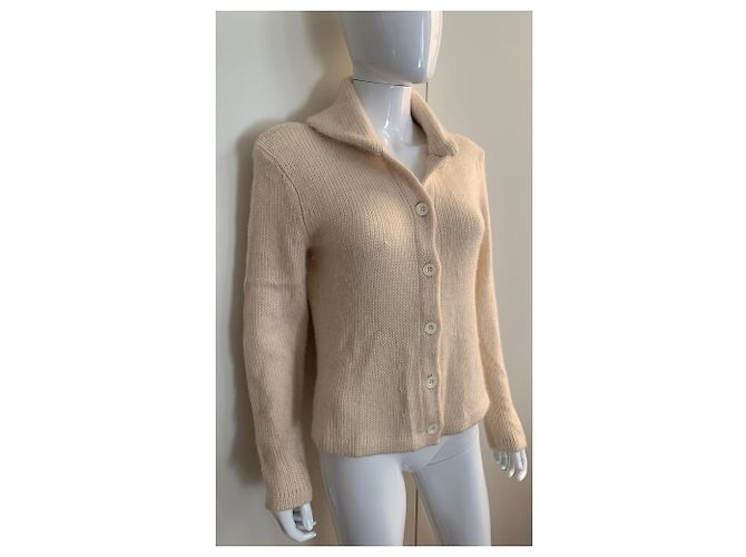 Ralph Lauren Strickjacke aus Wolle und Kaschmir beige - Ansicht 10