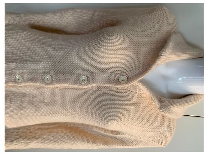 Ralph Lauren Strickjacke aus Wolle und Kaschmir beige - Ansicht 11