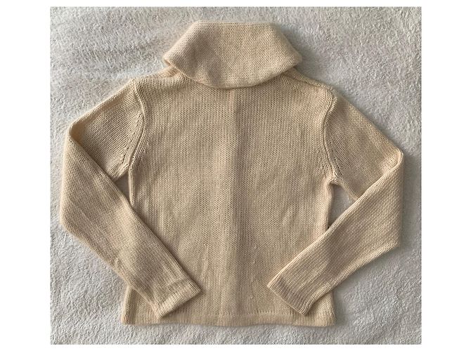 Ralph Lauren Strickjacke aus Wolle und Kaschmir beige - Ansicht 2