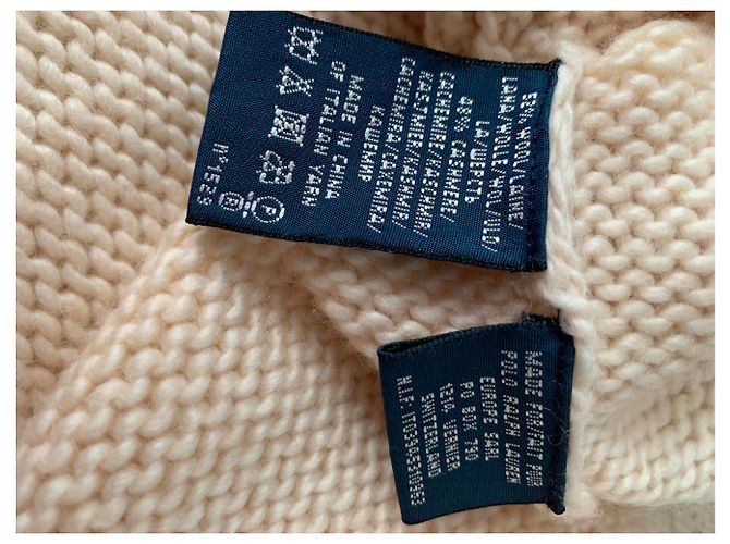 Ralph Lauren Strickjacke aus Wolle und Kaschmir beige - Ansicht 5