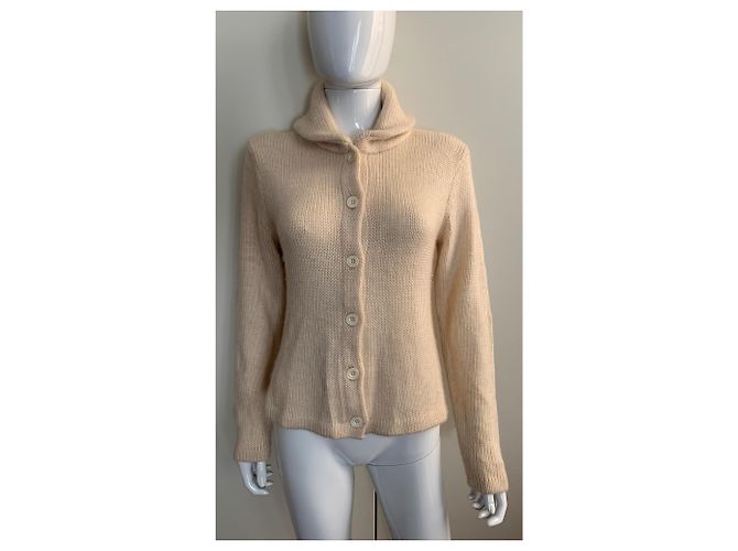 Ralph Lauren Strickjacke aus Wolle und Kaschmir beige - Ansicht 6