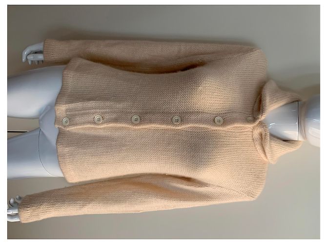 Ralph Lauren Strickjacke aus Wolle und Kaschmir beige - Ansicht 7