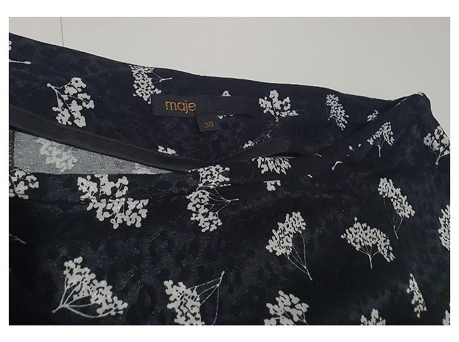 Gonna a trapezio Maje Jiseille colore ribes nero Multicolore - vista 5