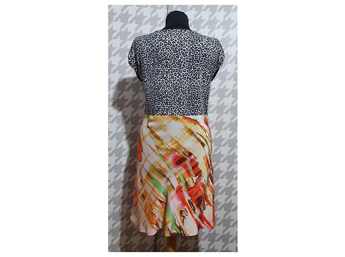 Abito Marc Cain Multicolore con Stampa Leopardata in Seta - vista 4