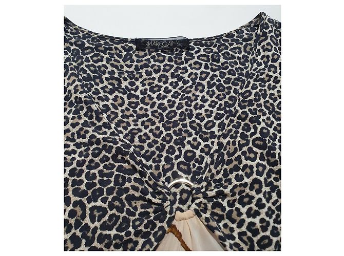 Abito Marc Cain Multicolore con Stampa Leopardata in Seta - vista 5