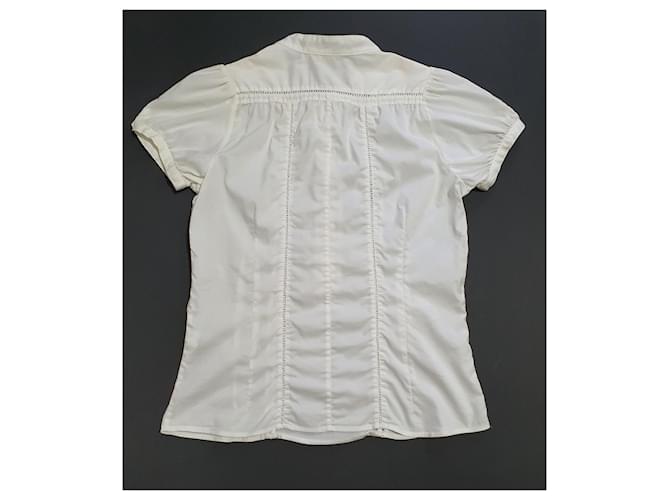 Blusa blanca de algodón Bruuns Bazaar Blanco - vista 2