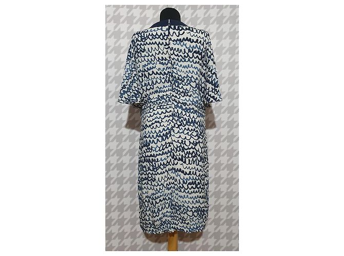 Autre Marque AIRFIELD Kleid Blau Mehrfarbig Viskose - Ansicht 3