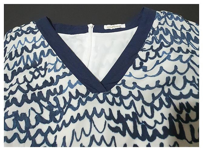 Autre Marque AIRFIELD Kleid Blau Mehrfarbig Viskose - Ansicht 4