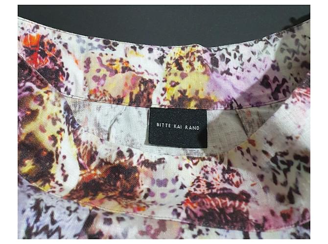 Falda midi de lino Bitte Kai Rand Multicolor - vista 2