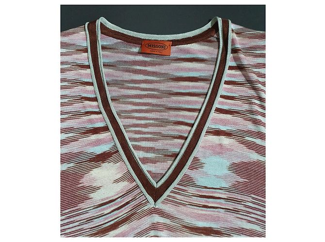 Missoni Tunika Top Buntfarben Viskose Größe M Mehrfarben - Ansicht 4