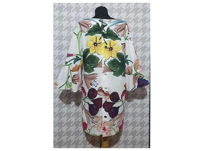 Vestido Dondup de algodón con estampado floral Multicolor - vista 3