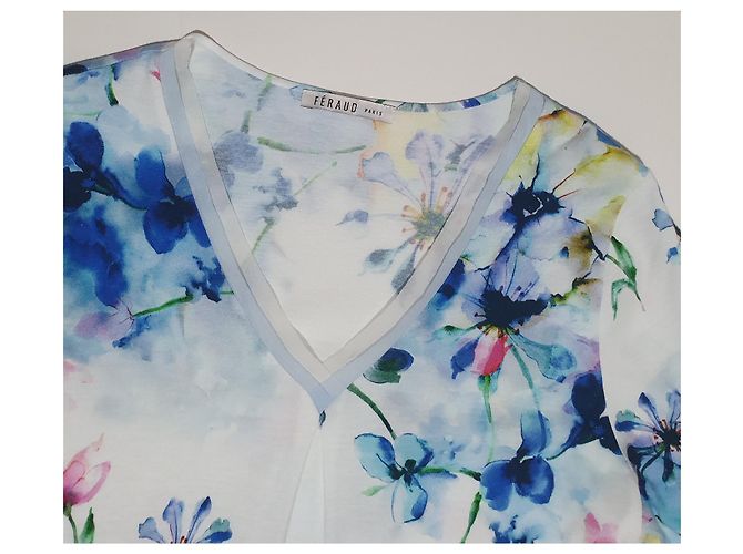 Vestido Louis Féraud de algodón con estampado floral Multicolor - vista 4