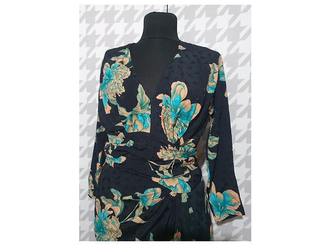 Sandro Floral Viscose Dress Size 36 Multiple colors - view 2