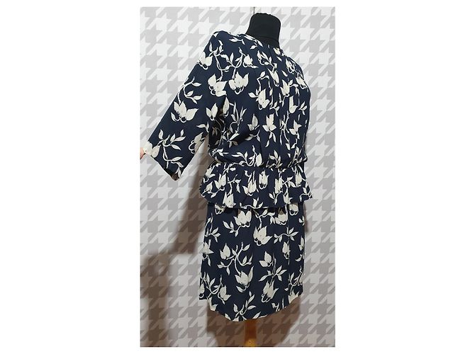 Ganni Maxwell Crepe Kleid blau Viscose - Ansicht 2