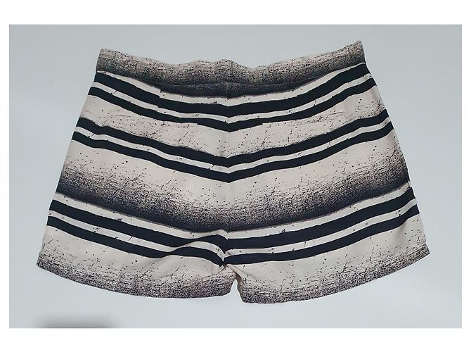 Won Hundred Bara gestreifte Viscose Shorts Mehrfarben - Ansicht 2