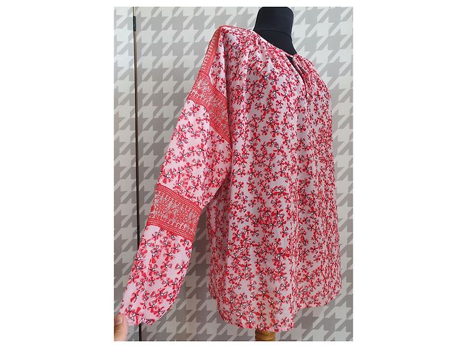 Laurèl Oversize Bluse Floral Rot Rosa Pink - Ansicht 2