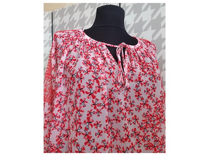 Laurèl Oversize Bluse Floral Rot Rosa Pink - Ansicht 3