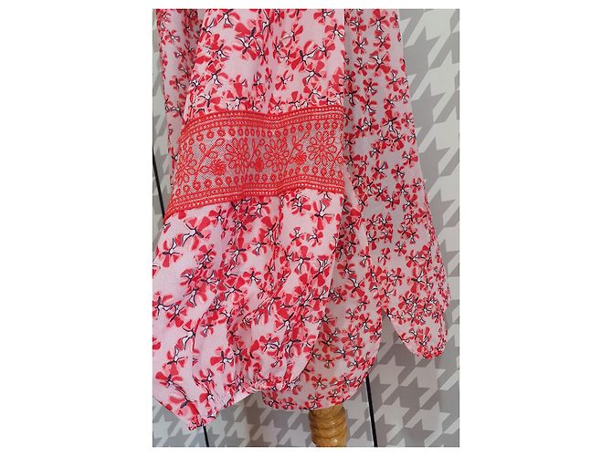 Laurèl Oversize Bluse Floral Rot Rosa Pink - Ansicht 5
