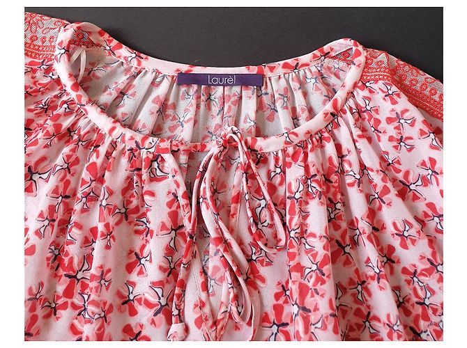 Laurèl Oversize Bluse Floral Rot Rosa Pink - Ansicht 6