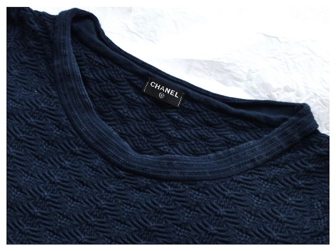 Chanel Kleid Paris Dubai Marineblau Dunkelblau - Ansicht 6