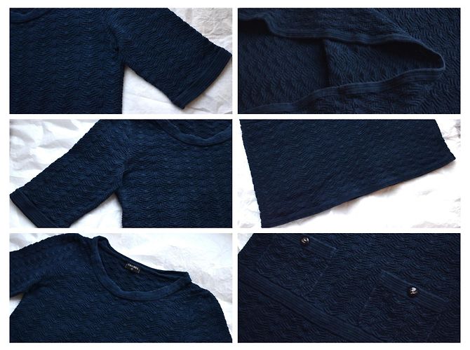 Chanel Kleid Paris Dubai Marineblau Dunkelblau - Ansicht 7