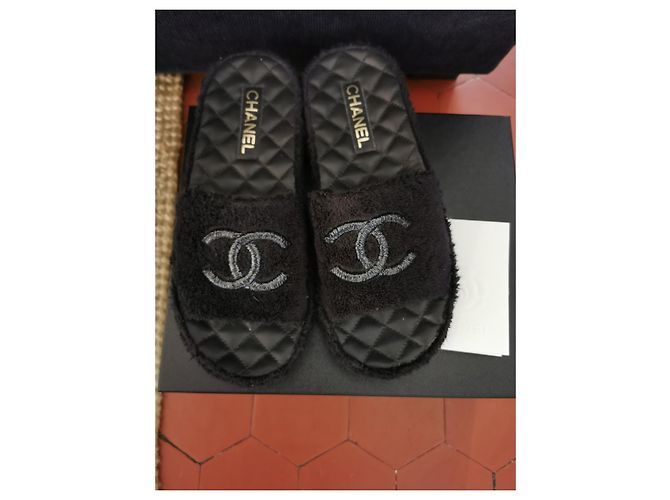 Chanel Muli di spugna Nero - vista 3