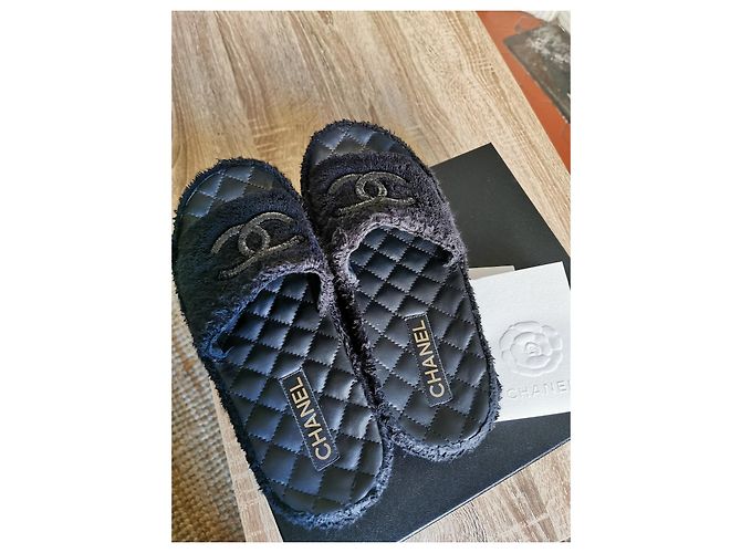 Chanel Muli di spugna Nero - vista 4