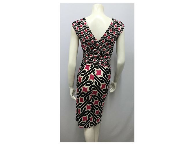 Diane Von Furstenberg Vestido cruzado de seda Willow de DvF EE. UU. 8 Multicolor - vista 3