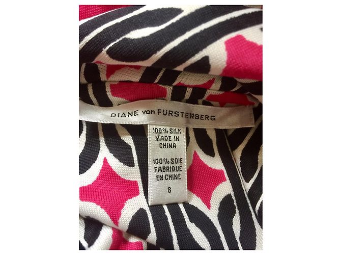 Diane Von Furstenberg Vestido cruzado de seda Willow de DvF EE. UU. 8 Multicolor - vista 7