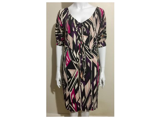 Vestido Kitt de seda con estampado geométrico Diane Von Furstenberg Multicolor - vista 2