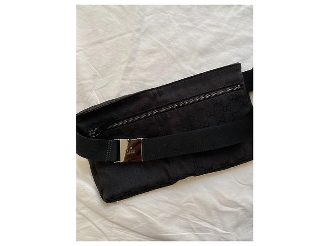 Marsupio Gucci in tela GG nero - vista 2