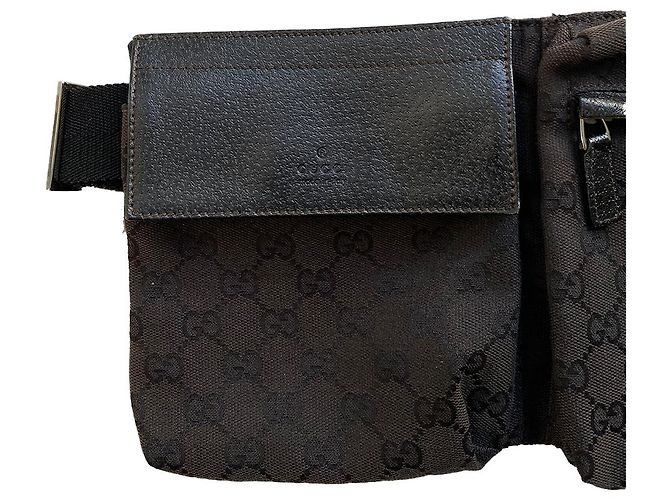 Marsupio Gucci in tela GG nero - vista 3