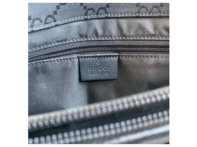 Borsa a spalla Gucci Webline nera rossa verde in tela Nero Rosso - vista 4