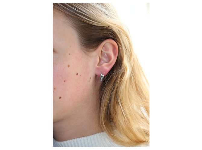 Autre Marque Orecchini in oro bianco e diamanti 18k Argento - vista 2