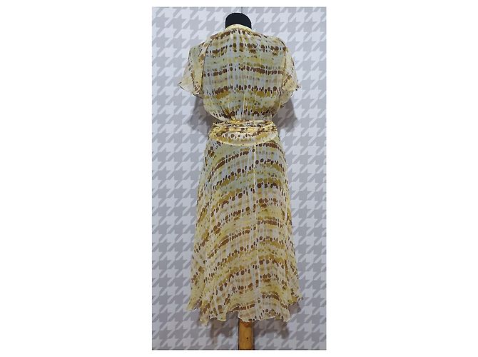Vestido de seda Vanessi By Malene Birger amarillo Multicolor - vista 2