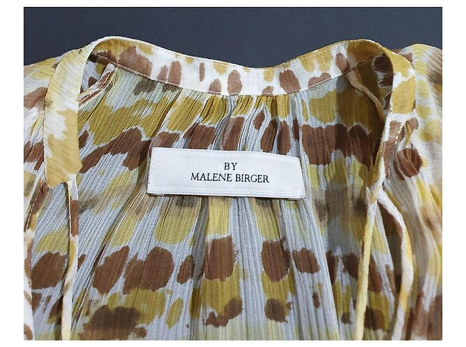 Vestido de seda Vanessi By Malene Birger amarillo Multicolor - vista 4