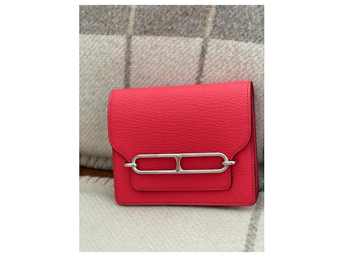 Cartera hermès roulis slim Rosa - vista 2