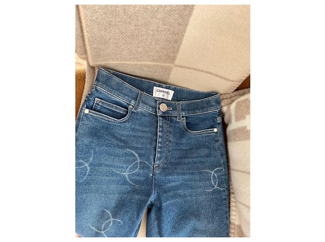 Chanel jeans Blu - vista 2