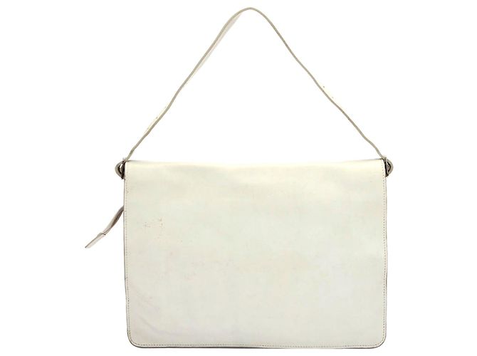 Céline Celine White Blade Borsa a tracolla in pelle - vista 3