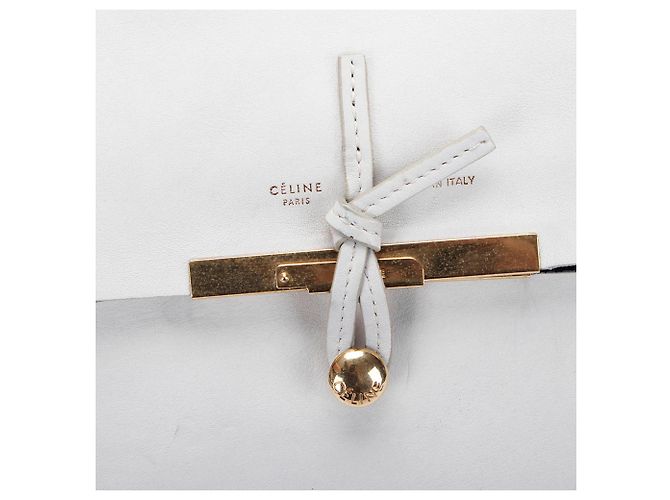Céline Celine White Blade Borsa a tracolla in pelle - vista 6