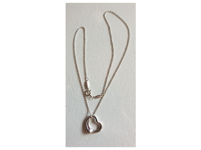 Tiffany & Co Open Heart argento e zaffiro rosa - vista 2
