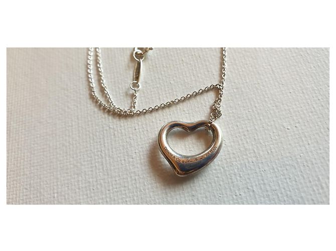 Tiffany & Co Open Heart argento e zaffiro rosa - vista 4