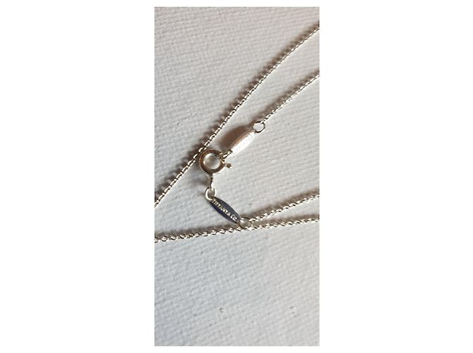 Tiffany & Co Open Heart argento e zaffiro rosa - vista 5