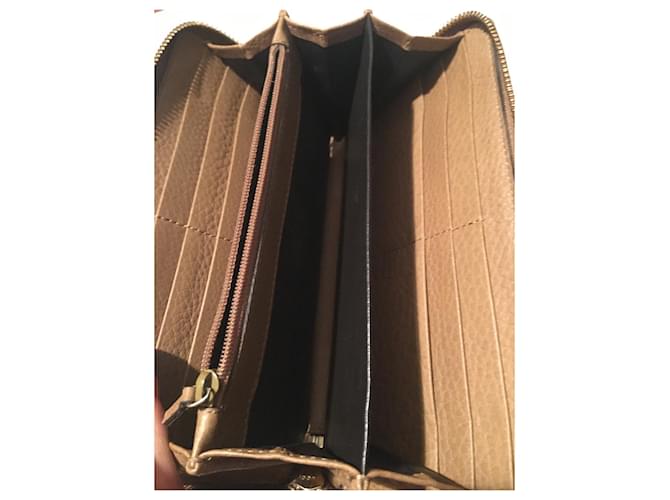 Cartera Gucci Python Marrón y Naranja de Cuero Castaño Impresión de pitón Gold hardware - vista 10
