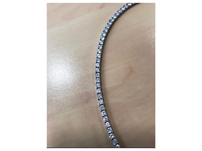Collana Burma River in argento con diamanti burmaliti - vista 3
