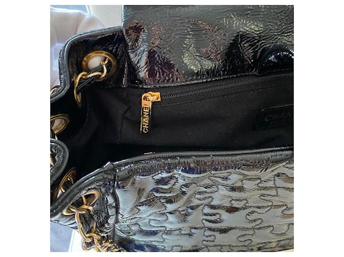 Chanel Borsa con patta puzzle Nero - vista 12